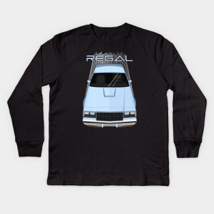 Buick Regal 1981-1987 - light blue Kids Long Sleeve T-Shirt